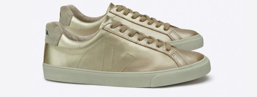 Sneakers esplar leather gold veja