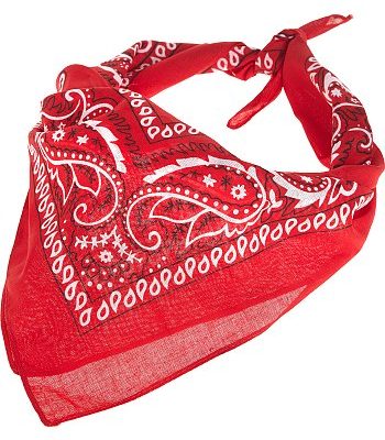 Foulard rouge et blanc pin up