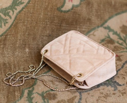 Pochette Belli matelassée nude Sézanne