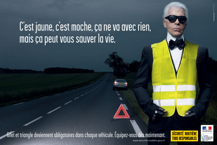 Jaune Karl Lagerfled