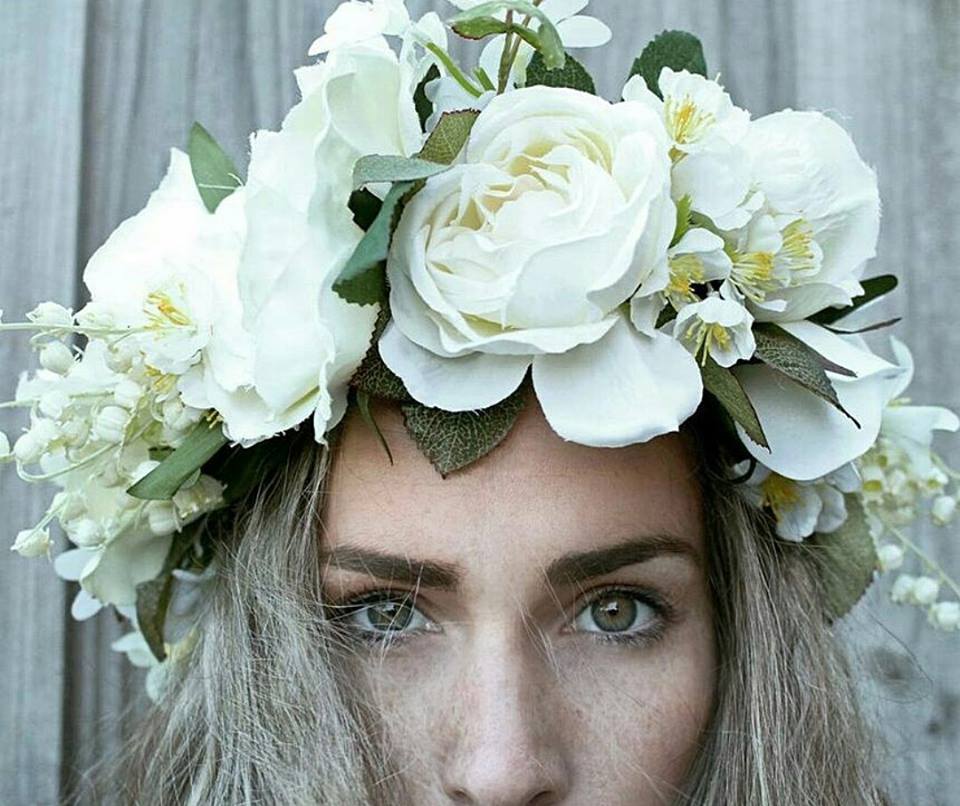 headband fleuri