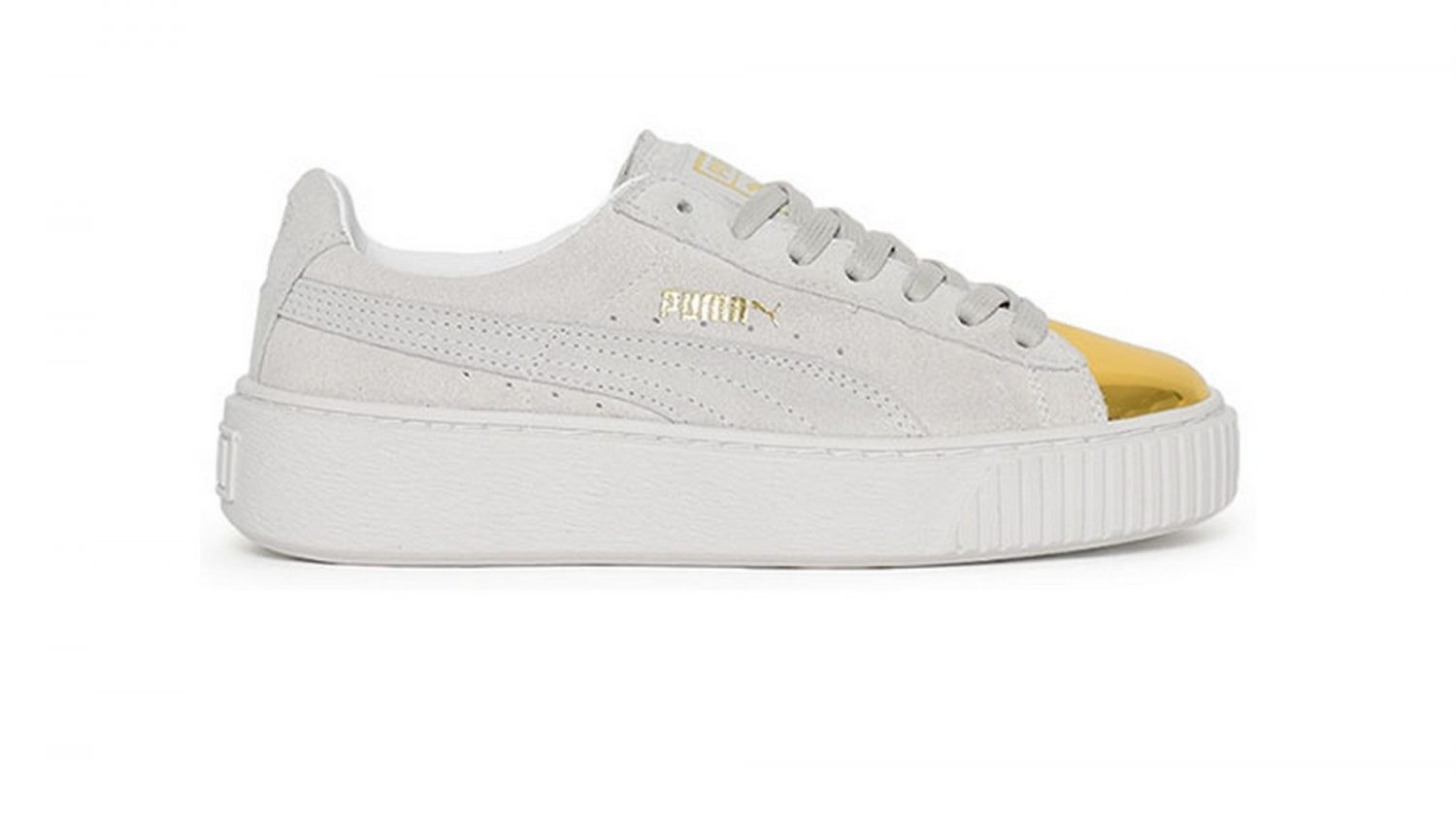 puma blanche et doree