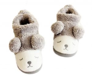 chausson rigolo peluche